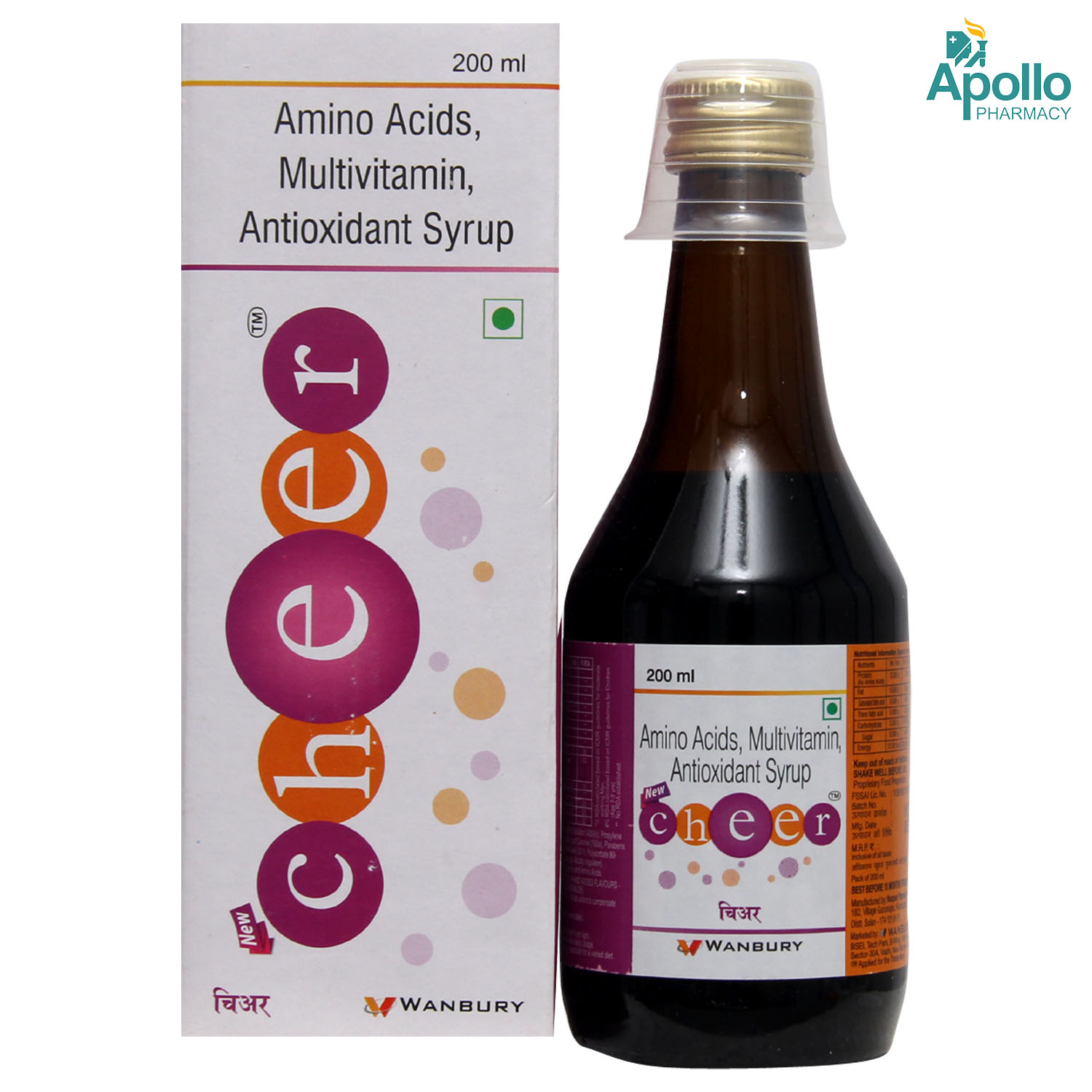 Cheer Syrup 200 ml, Pack of 1 Cheer Syrup 200 ml, Pack of 1