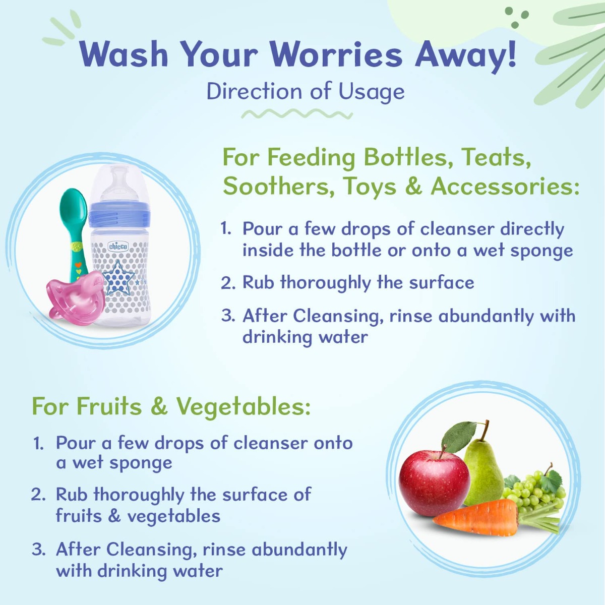 Chicco Liquid Cleanser, 200 ml, Pack of 1 Chicco Liquid Cleanser, 200 ml, Pack of 1