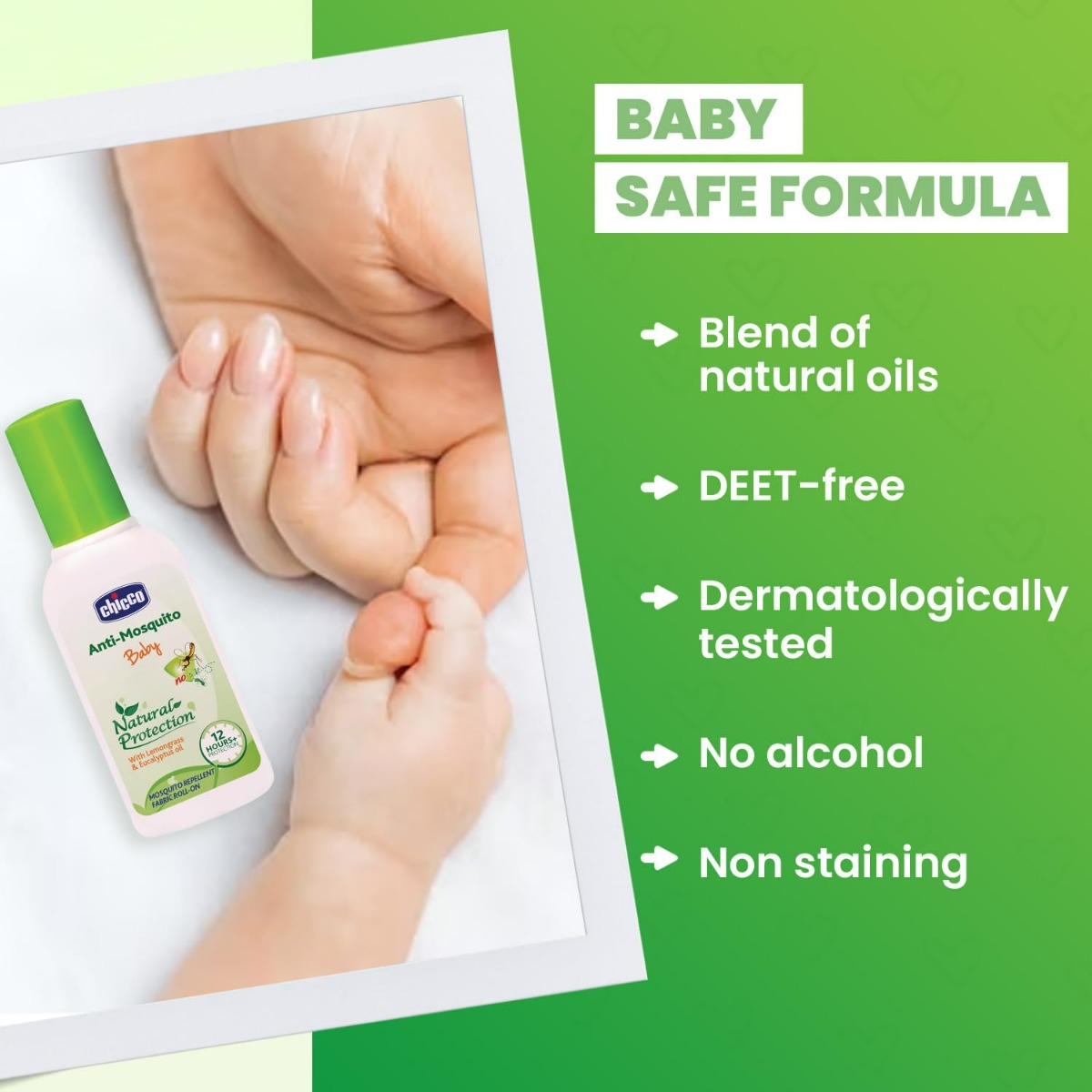 Chicco Anti-Mosquito Baby Fabric Roll-On, 8 ml, Pack of 1 Chicco Anti-Mosquito Baby Fabric Roll-On, 8 ml, Pack of 1