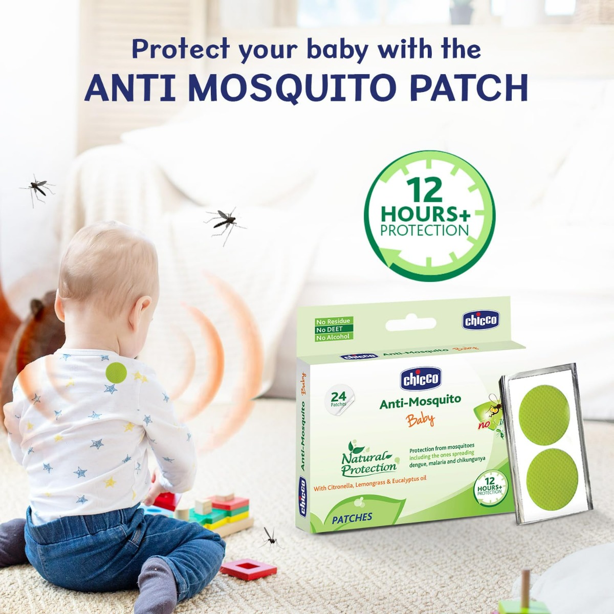 Chicco Anti-Mosquito Baby Patches, 24 Count Chicco Anti-Mosquito Baby Patches, 24 Count