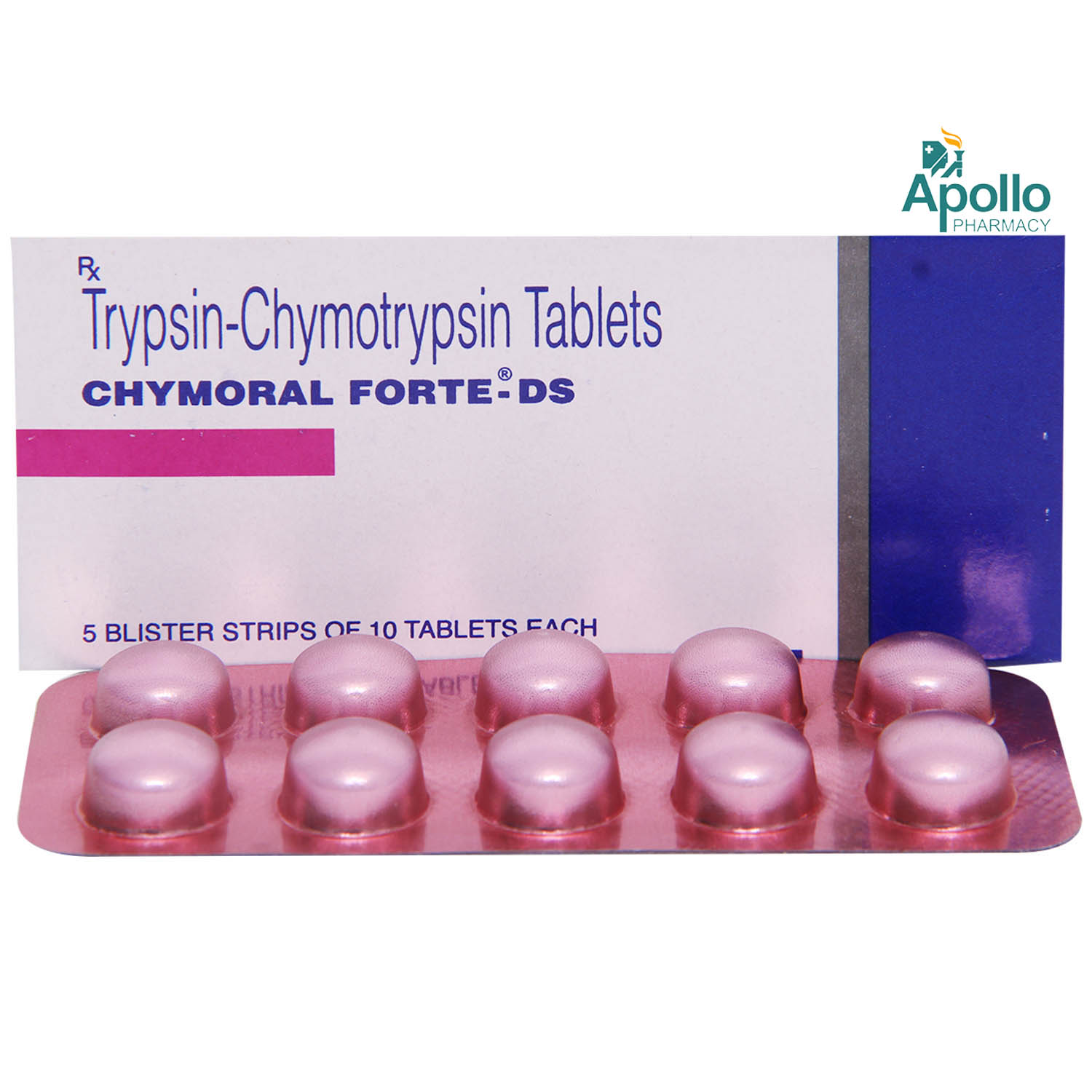 Chymoral Forte DS Tablet 10's, Pack of 10 TABLETS Chymoral Forte DS Tablet 10's, Pack of 10 TABLETS
