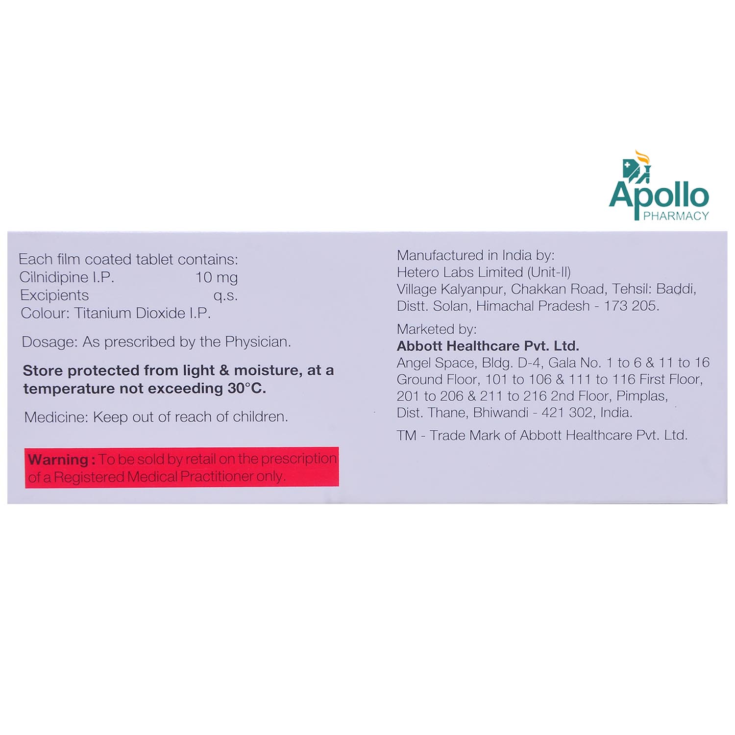 Ciladuo 10 Tablet 10's, Pack of 10 TABLETS Ciladuo 10 Tablet 10's, Pack of 10 TABLETS