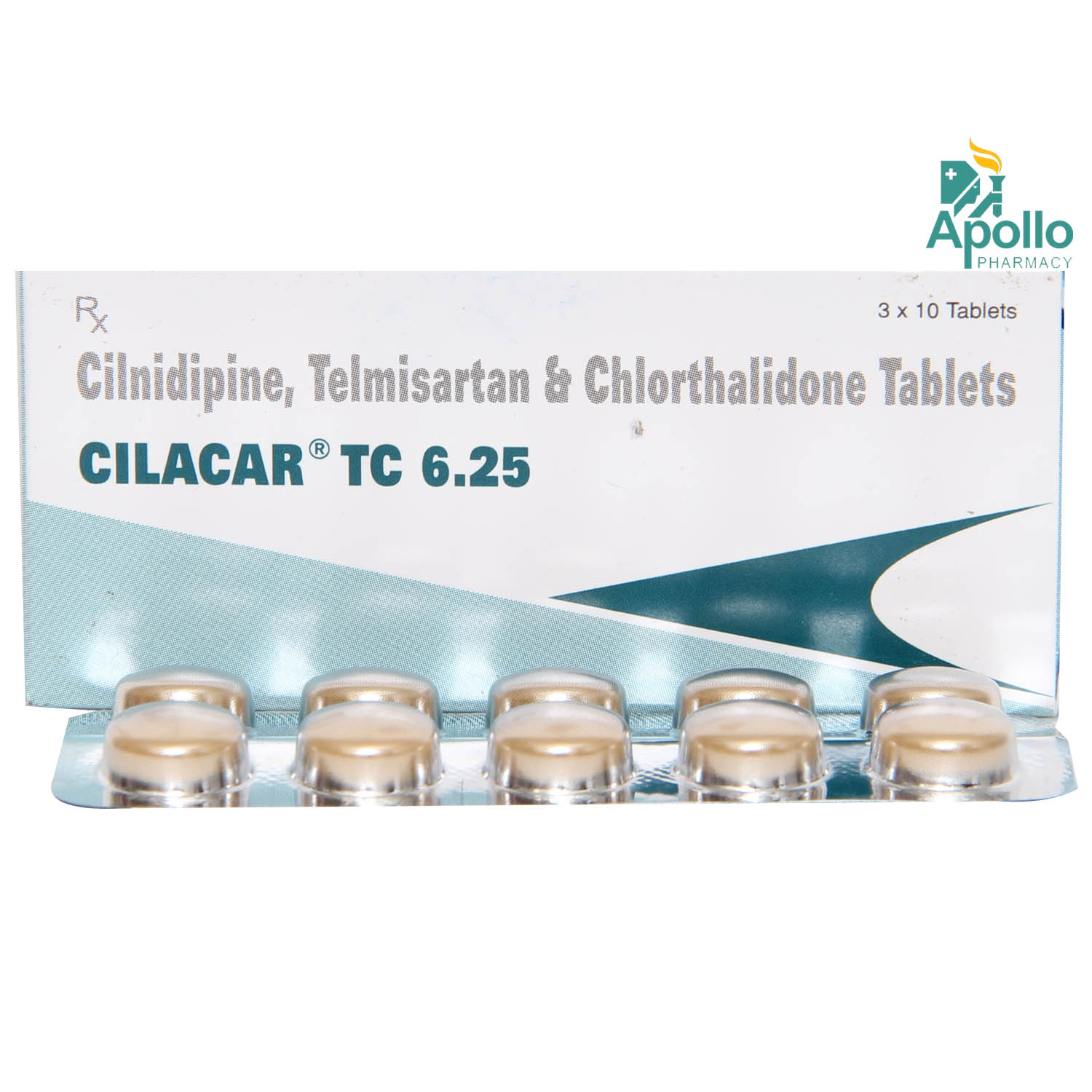 Cilacar TC 6.25 Tablet 10's, Pack of 10 Cilacar TC 6.25 Tablet 10's, Pack of 10