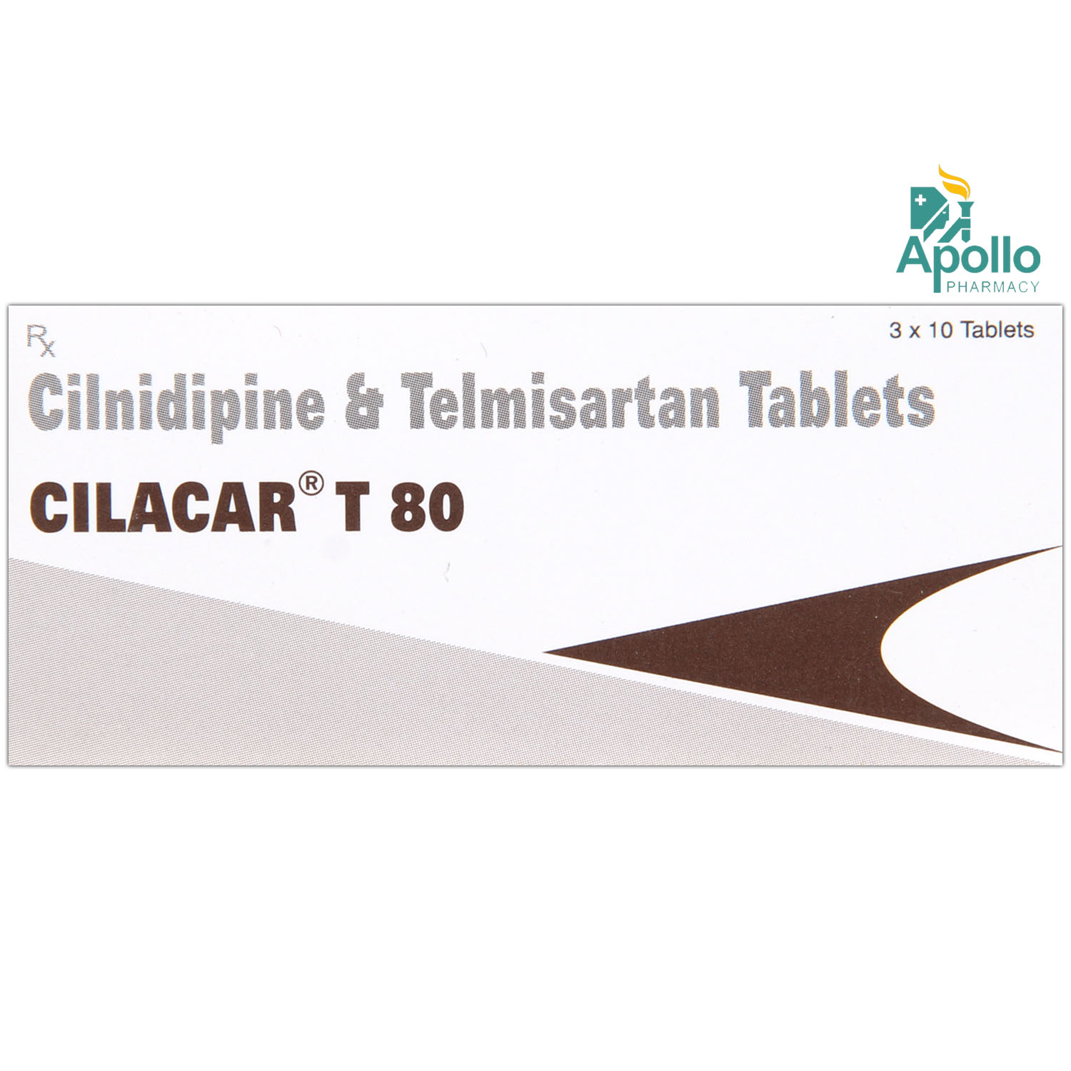 Cilacar T 80 Tablet 10's, Pack of 10 TABLETS Cilacar T 80 Tablet 10's, Pack of 10 TABLETS