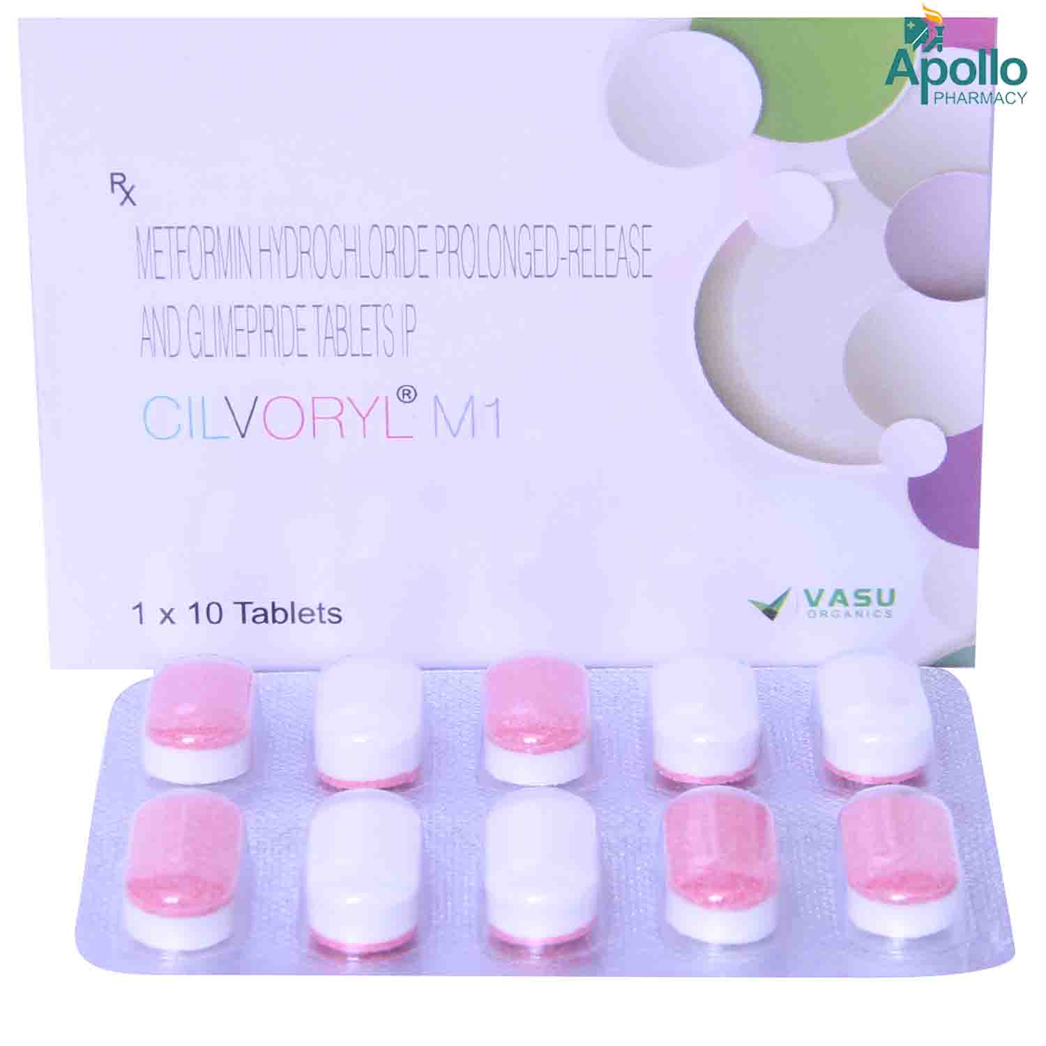 Cilvoryl M1 Tablet 10's, Pack of 10 TABLETS Cilvoryl M1 Tablet 10's, Pack of 10 TABLETS