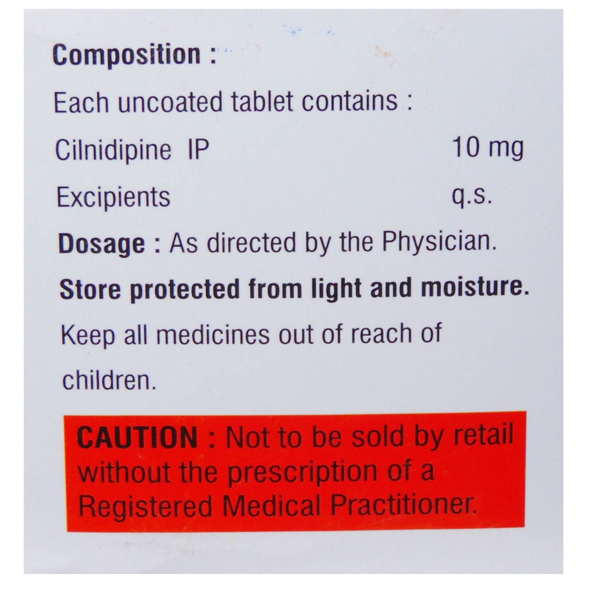 Cilory 10 mg Tablet 15's, Pack of 15 TabletS Cilory 10 mg Tablet 15's, Pack of 15 TabletS