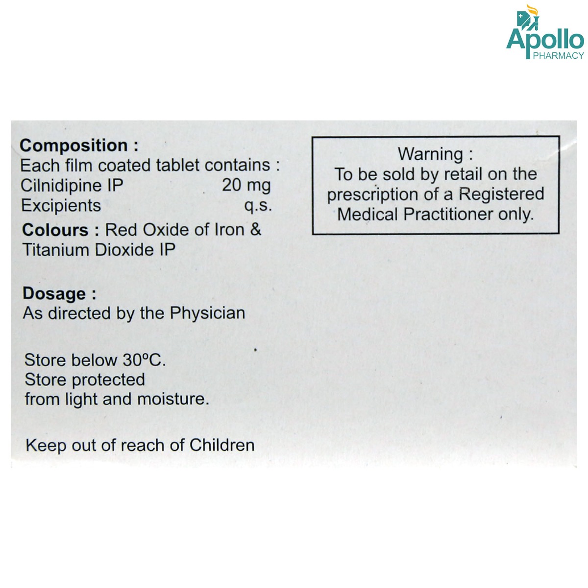 Cinod-20 Tablet 20's, Pack of 20 TABLETS Cinod-20 Tablet 20's, Pack of 20 TABLETS