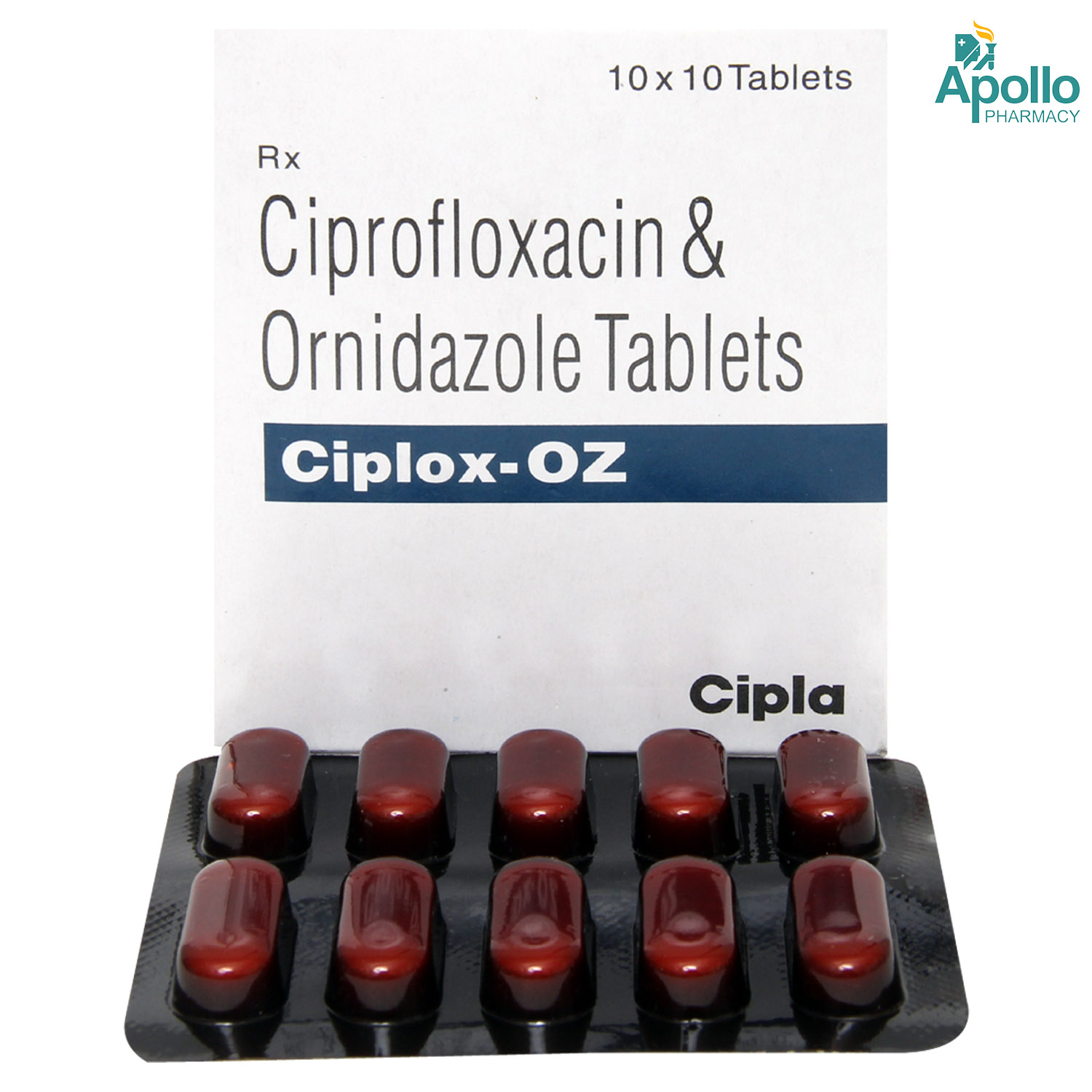 Ciplox-OZ Tablet 10's, Pack of 10 TABLETS Ciplox-OZ Tablet 10's, Pack of 10 TABLETS