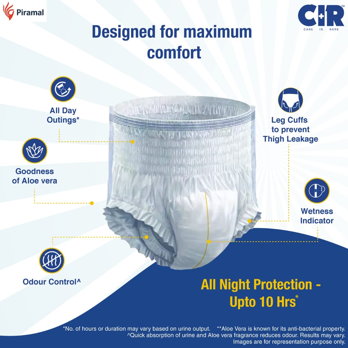 CIR Adult Diaper Pants Medium, 10 Count, Pack of 1 CIR Adult Diaper Pants Medium, 10 Count, Pack of 1