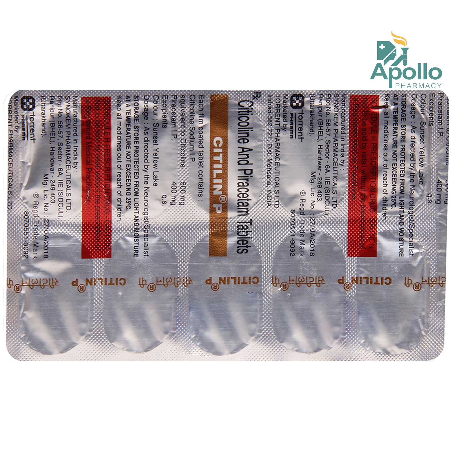 Citilin P Tablet 10's, Pack of 10 Citilin P Tablet 10's, Pack of 10