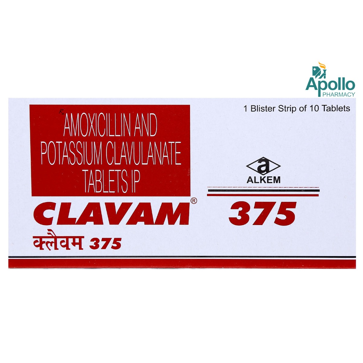 Buy Clavam 375 Tablet 10's Online