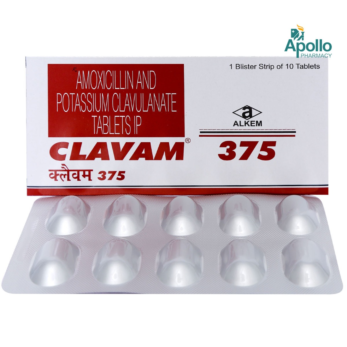 Clavam 375 Tablet 10's, Pack of 10 TABLETS Clavam 375 Tablet 10's, Pack of 10 TABLETS