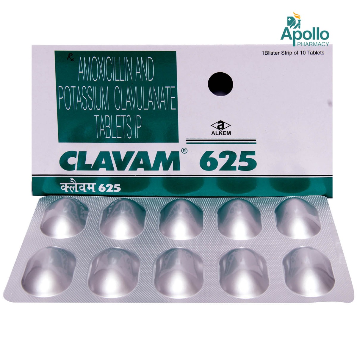 Clavam 625 Tablet 10's, Pack of 10 TABLETS Clavam 625 Tablet 10's, Pack of 10 TABLETS