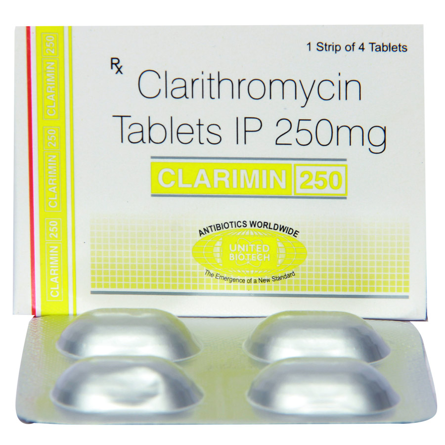 Clarimin 250 mg Tablet 4's, Pack of 4 TabletS Clarimin 250 mg Tablet 4's, Pack of 4 TabletS