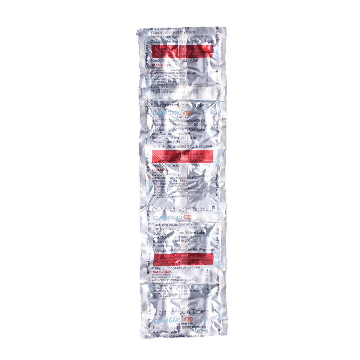 Clarigard 500 Tablet 10's, Pack of 10 TABLETS Clarigard 500 Tablet 10's, Pack of 10 TABLETS