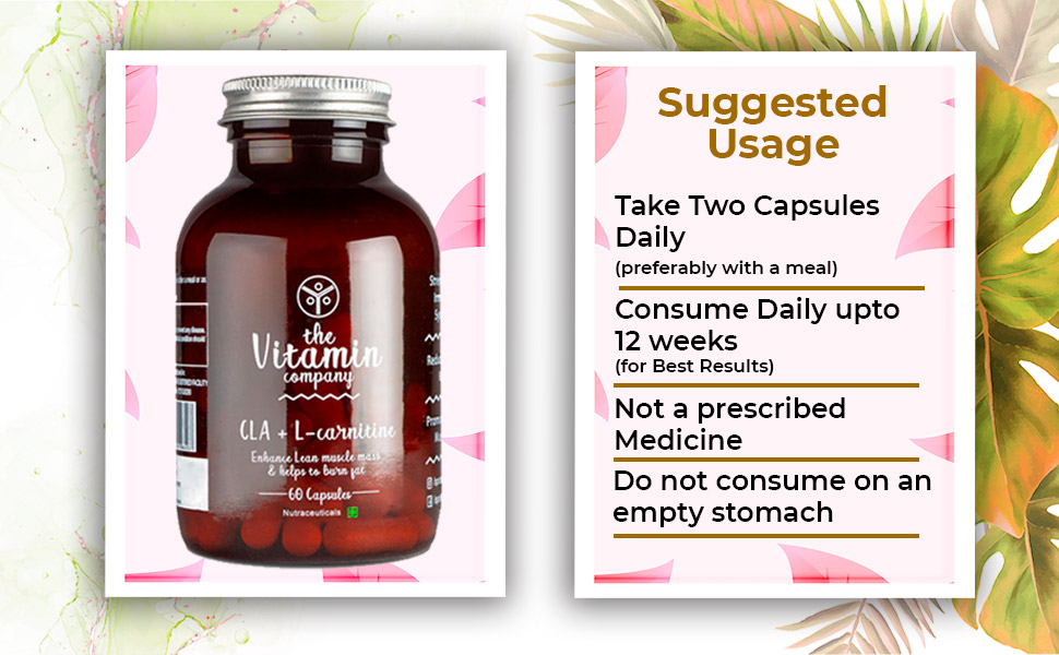 The Vitamin Company CLA + L-Carnitine, 60 Capsules, Pack of 1 The Vitamin Company CLA + L-Carnitine, 60 Capsules, Pack of 1