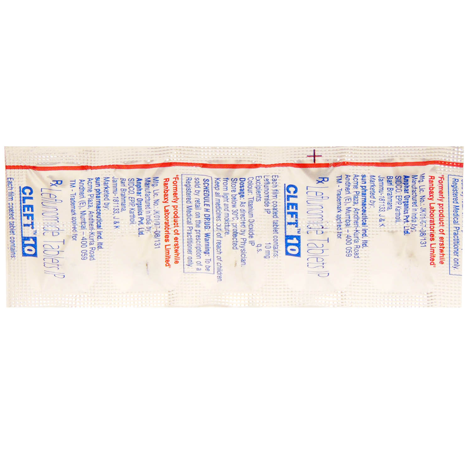 Cleft 10 Tablet 10's, Pack of 10 TabletS Cleft 10 Tablet 10's, Pack of 10 TabletS