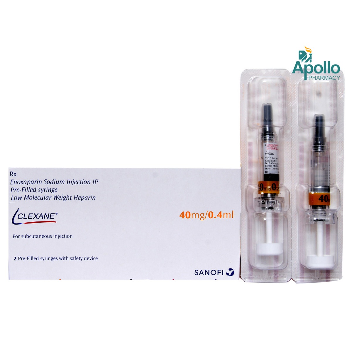 Clexane 40 mg Injection 0.4 ml, Pack of 1 INJECTION Clexane 40 mg Injection 0.4 ml, Pack of 1 INJECTION