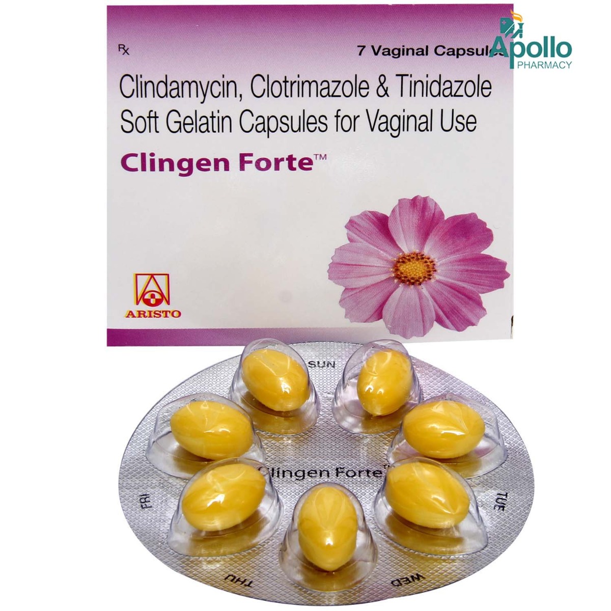 Clingen Forte Vaginal Capsule 7's, Pack of 7 CAPSULES Clingen Forte Vaginal Capsule 7's, Pack of 7 CAPSULES