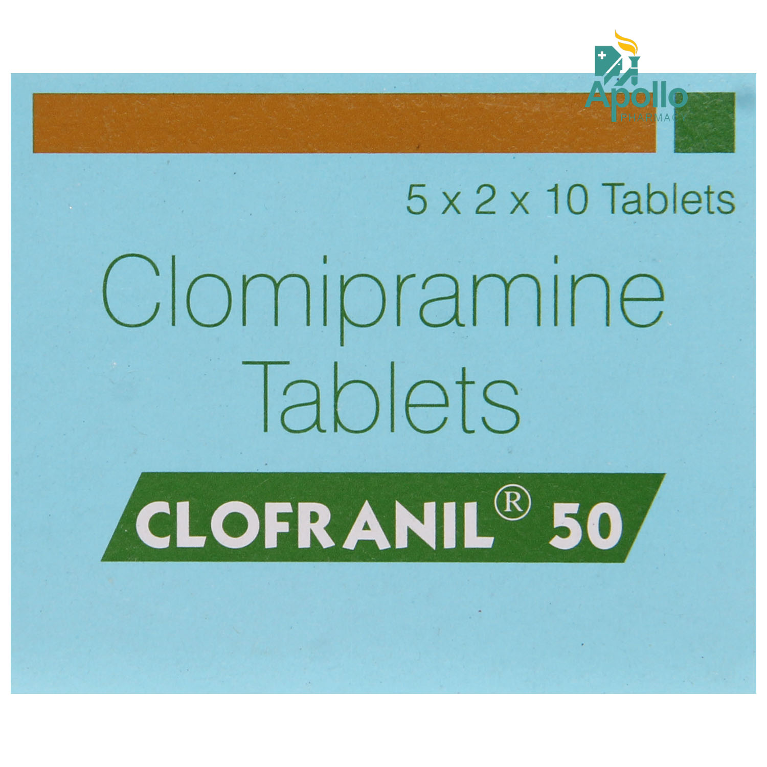 Clofranil 50 Tablet 10's