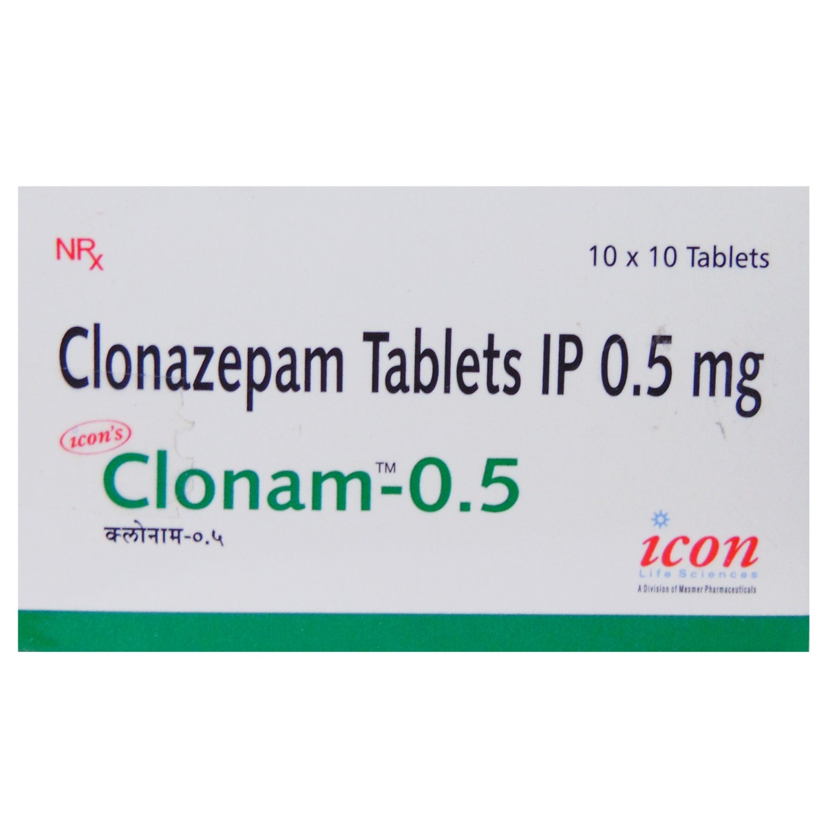Buy Clonam 0.5 mg Tablet 10's Online