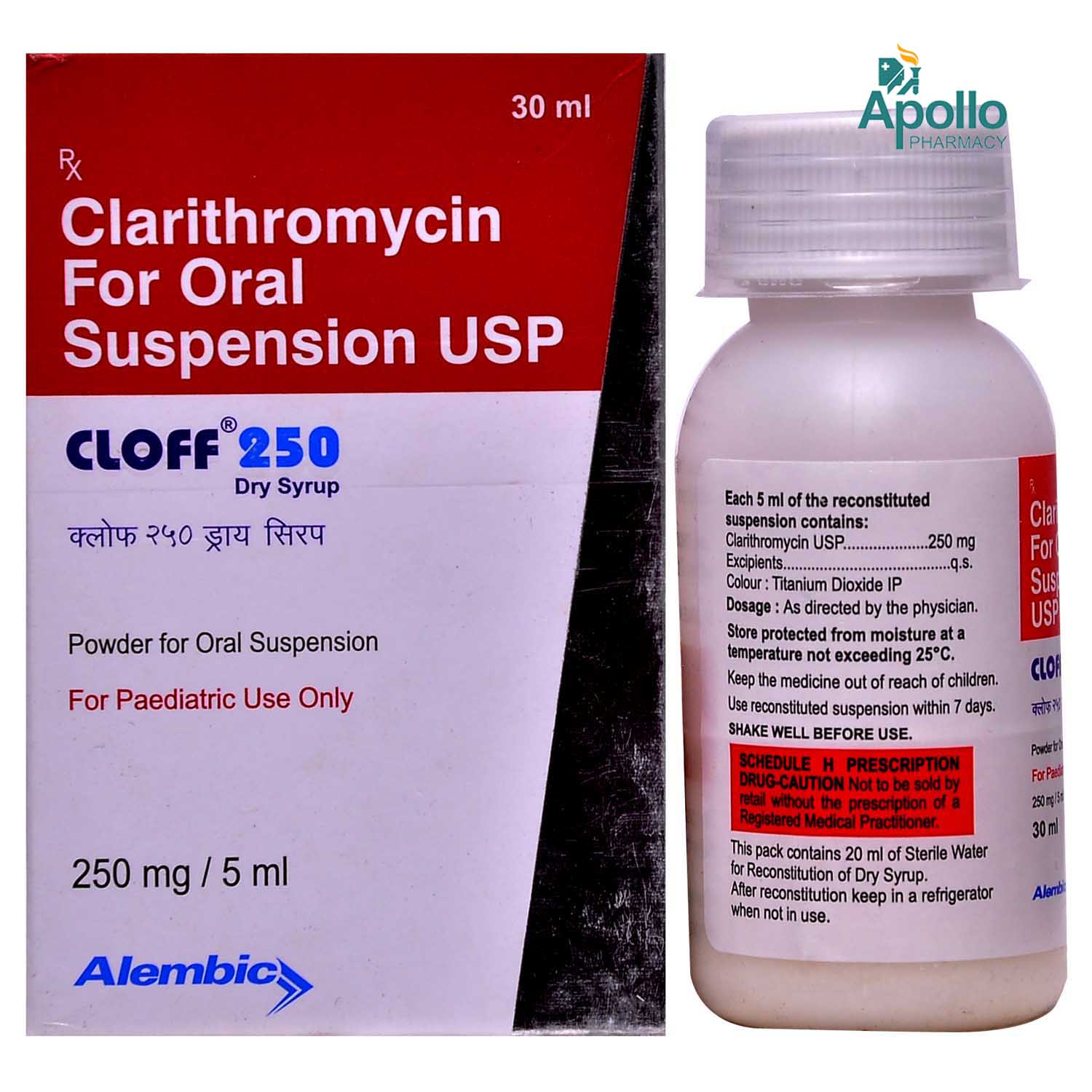 Cloff 250 Dry Syrup 30 ml, Pack of 1 SYRUP Cloff 250 Dry Syrup 30 ml, Pack of 1 SYRUP