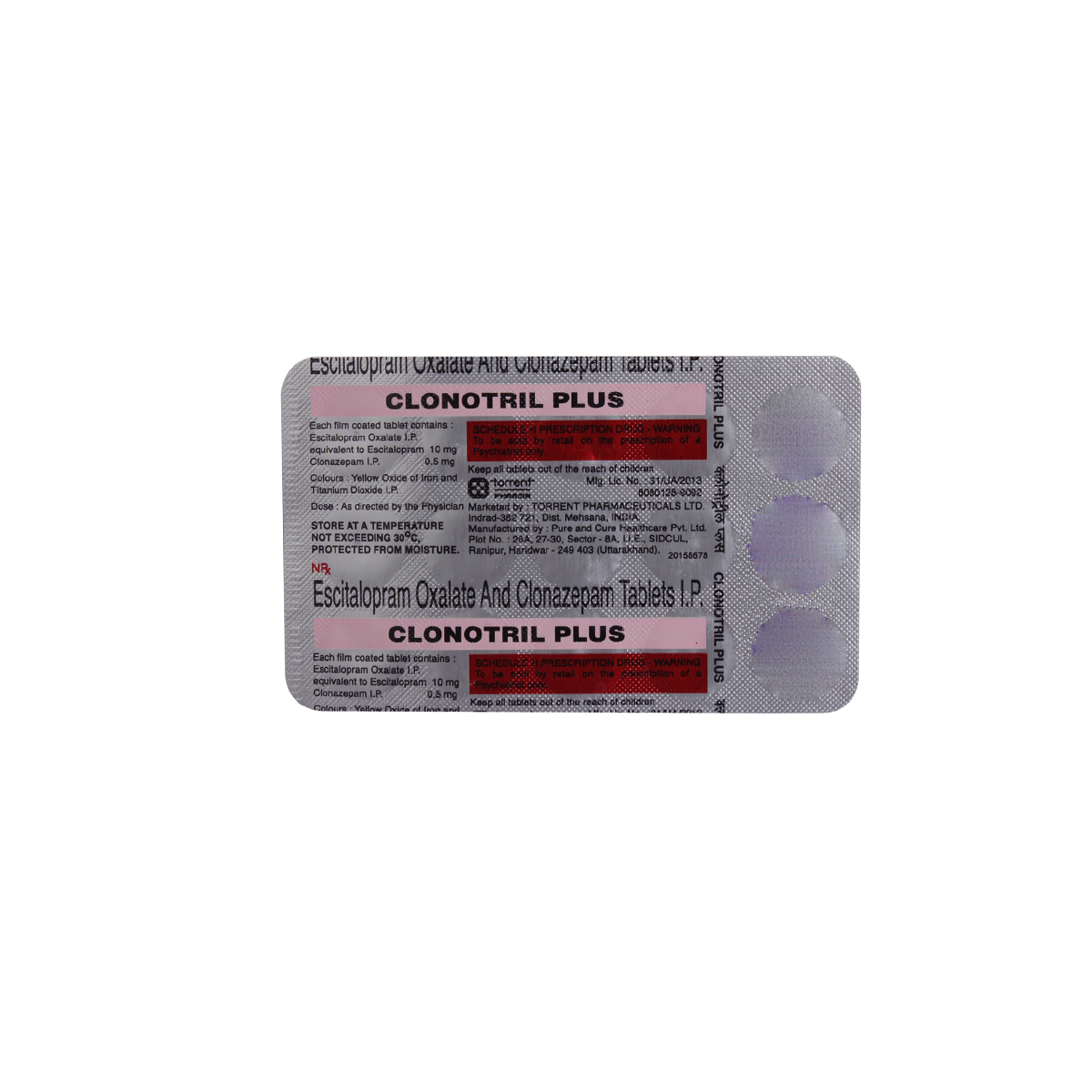 Clonotril Plus Tablet 15's, Pack of 15 TabletS Clonotril Plus Tablet 15's, Pack of 15 TabletS