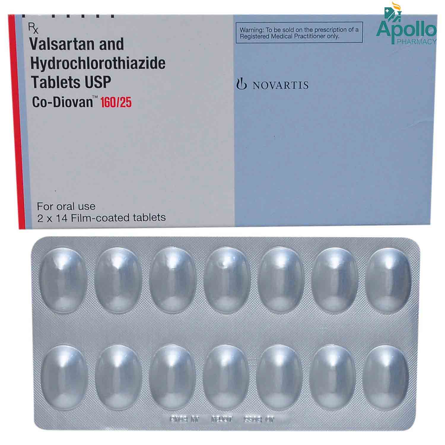 Buy CODIOVAN 160/25MG TABLET Online