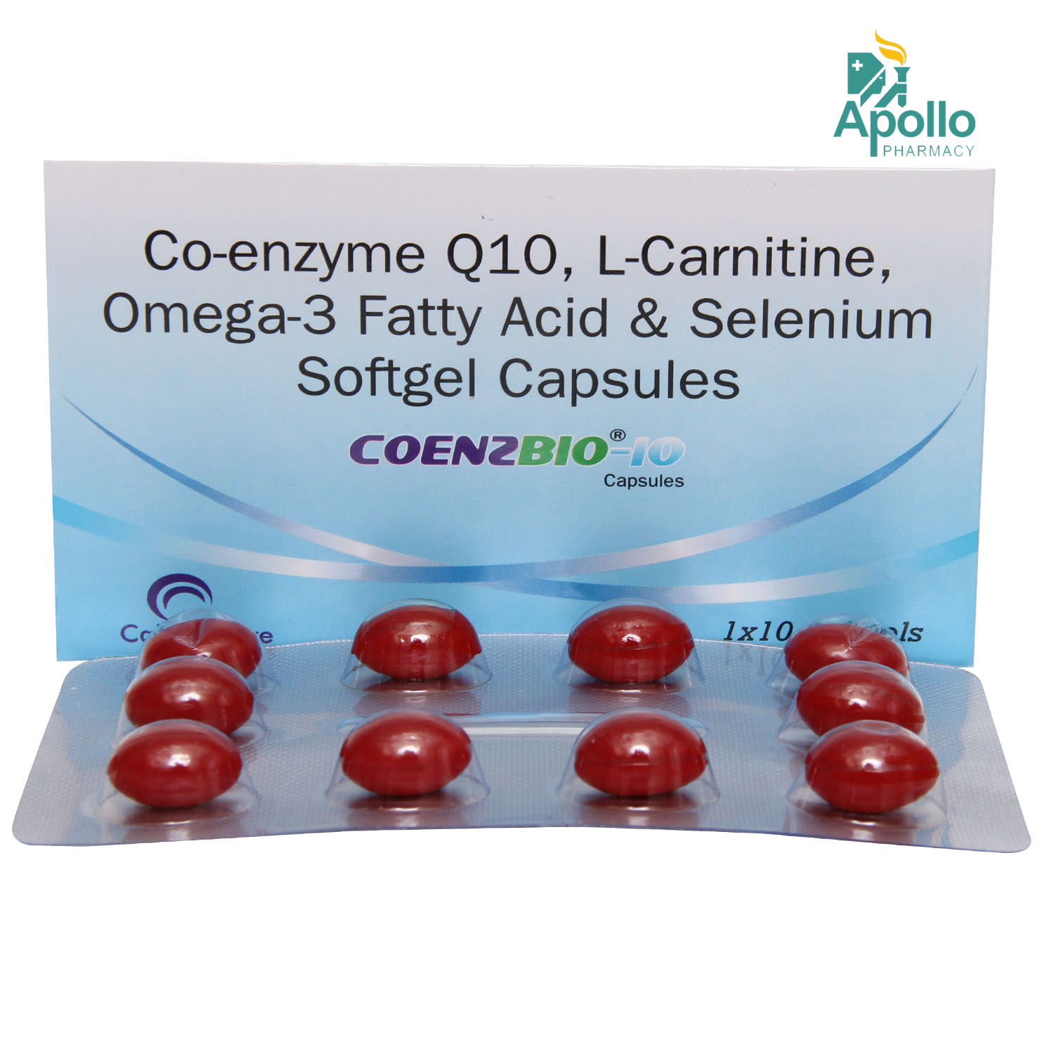 Coenzbio 10 Capsule 10's, Pack of 10 CAPSULES Coenzbio 10 Capsule 10's, Pack of 10 CAPSULES