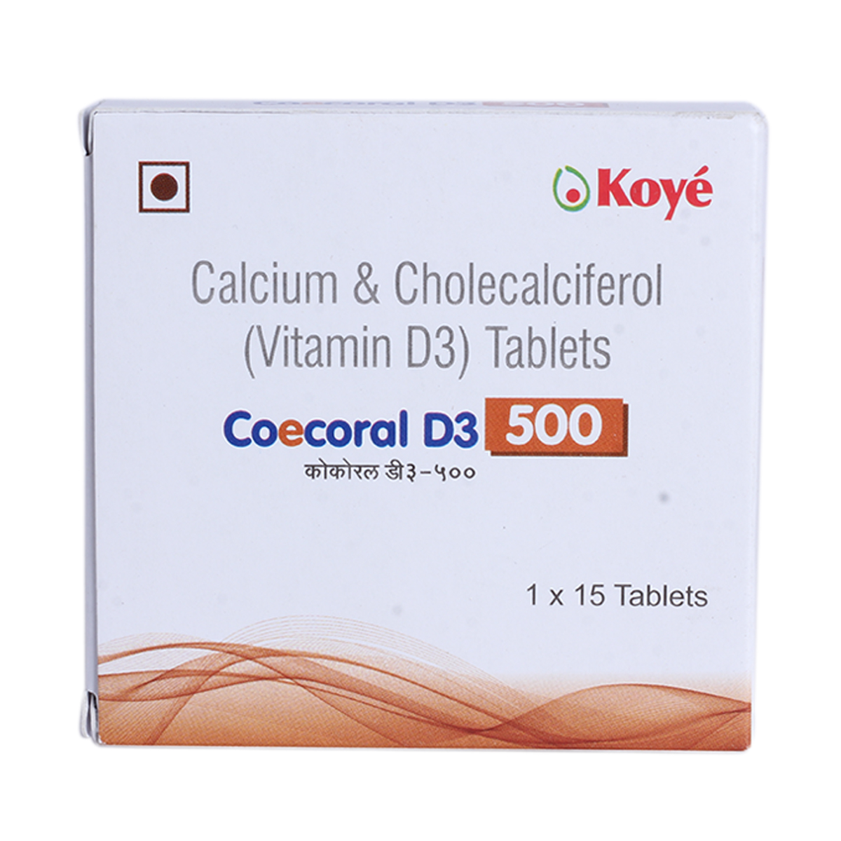 Coecoral D3 500 Tablet 15's, Pack of 15 Coecoral D3 500 Tablet 15's, Pack of 15