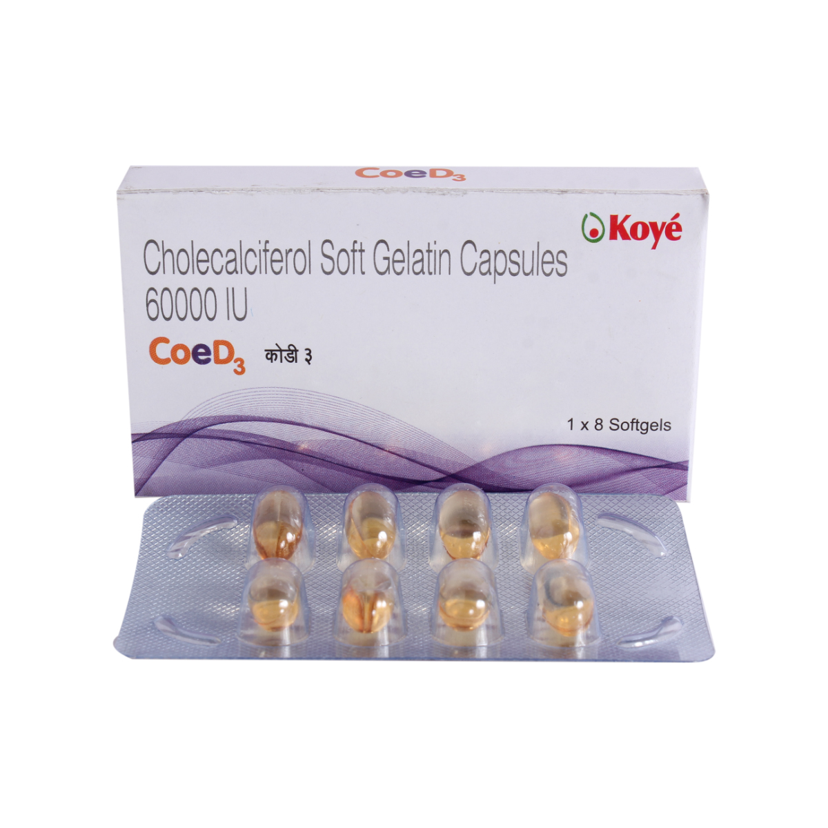 Coed 3 60K Softgel Capsule 8's, Pack of 8 Coed 3 60K Softgel Capsule 8's, Pack of 8