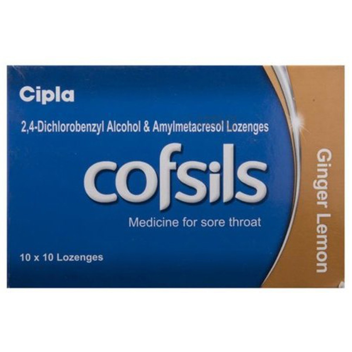 Buy Cofsils Ginger Lemon Flavour, 10 Lozenges Online