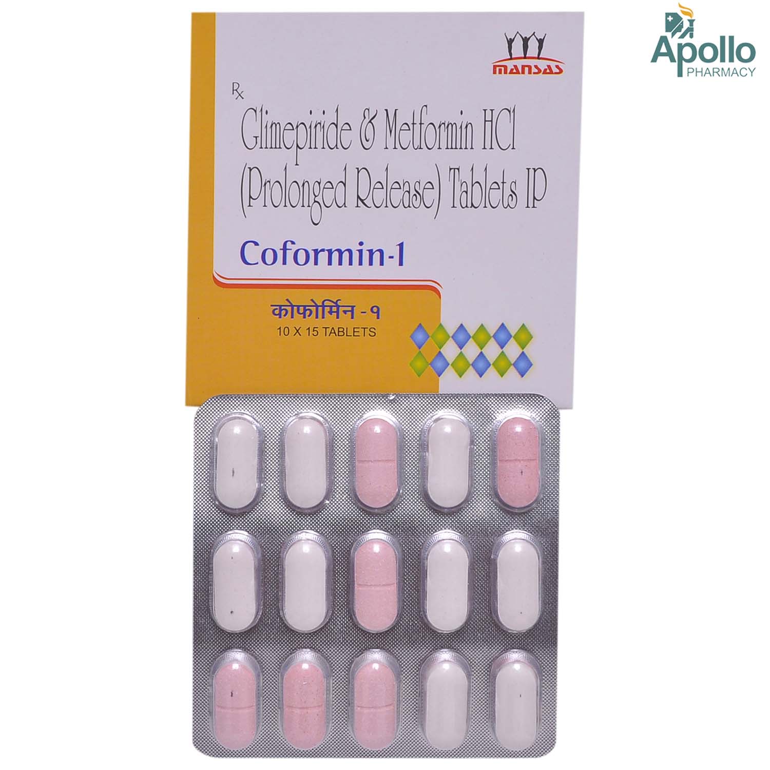 Coformin-1 Tablet 15's, Pack of 15 TabletS Coformin-1 Tablet 15's, Pack of 15 TabletS