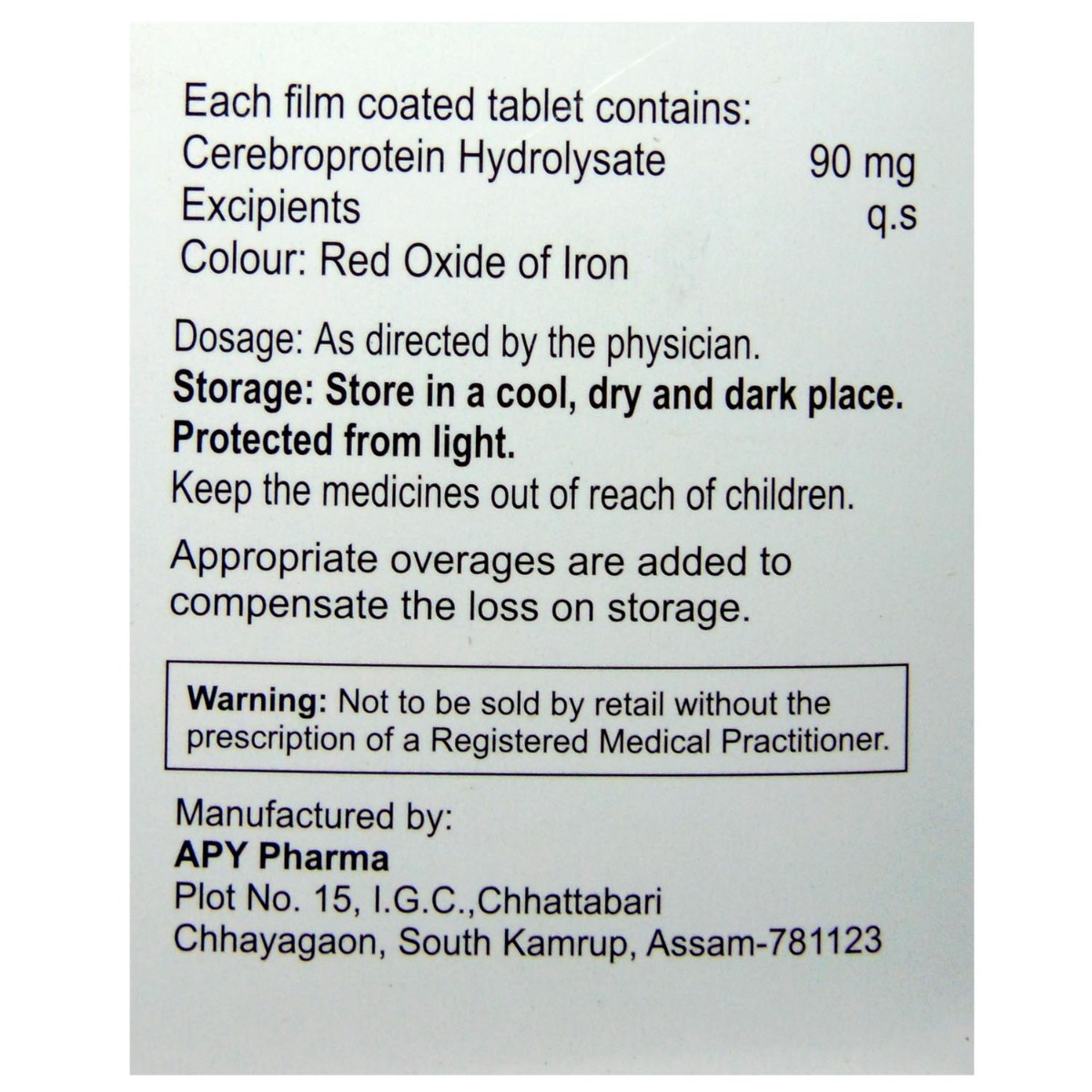 Cogniza 90mg Tablet 10's, Pack of 10 TABLETS Cogniza 90mg Tablet 10's, Pack of 10 TABLETS