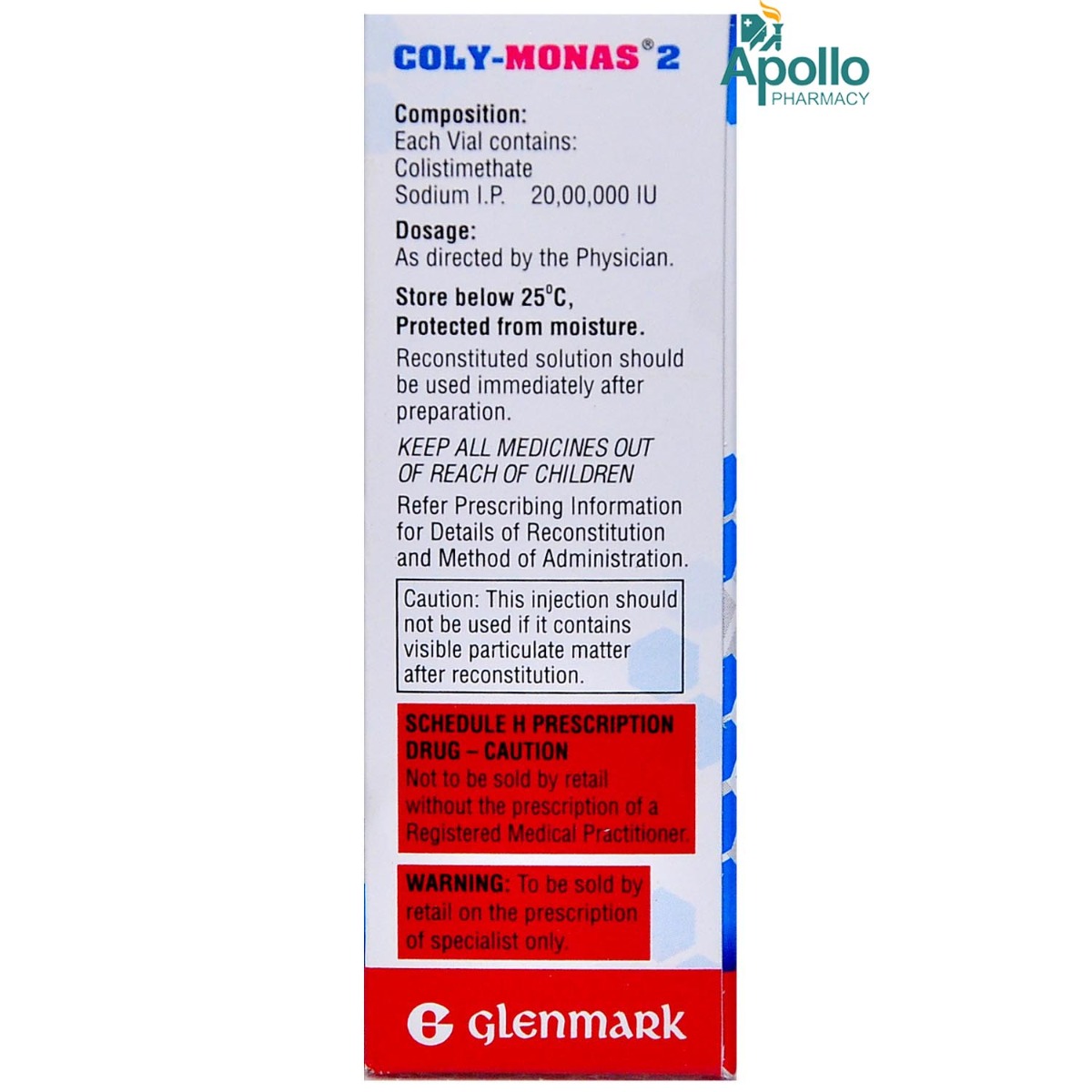 Coly Monas 2 Injection, Pack of 1 Coly Monas 2 Injection, Pack of 1
