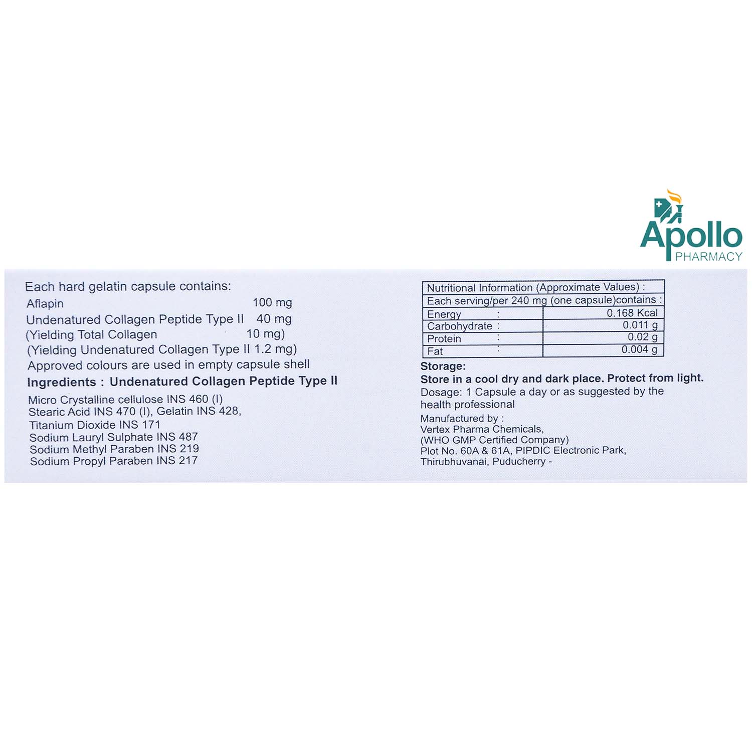 Collashine UC Capsule 10's, Pack of 10 CAPSULES Collashine UC Capsule 10's, Pack of 10 CAPSULES