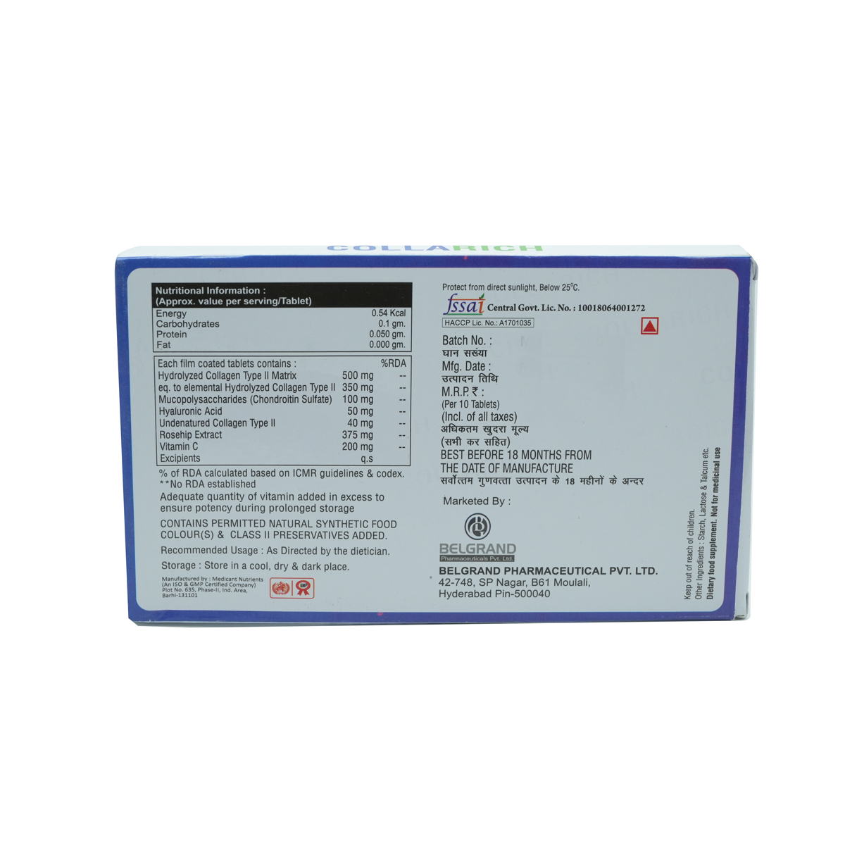 Collarich Tablet 10's, Pack of 10 Collarich Tablet 10's, Pack of 10