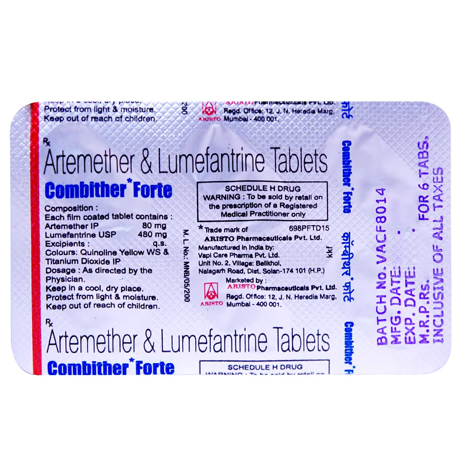 Combither Forte Tablet 6's, Pack of 6 TabletS Combither Forte Tablet 6's, Pack of 6 TabletS