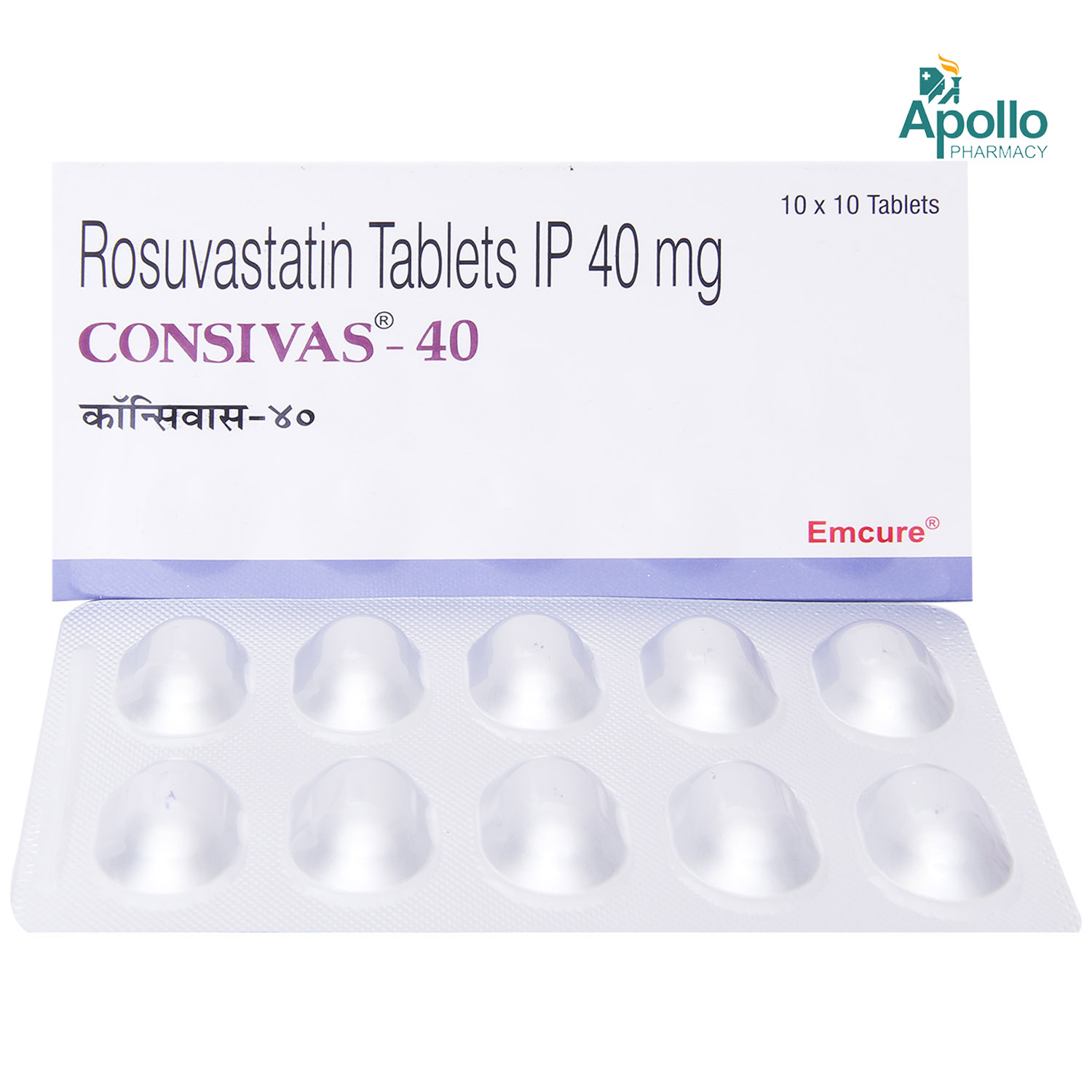 Consivas 40 Tablet 10's, Pack of 10 TABLETS Consivas 40 Tablet 10's, Pack of 10 TABLETS