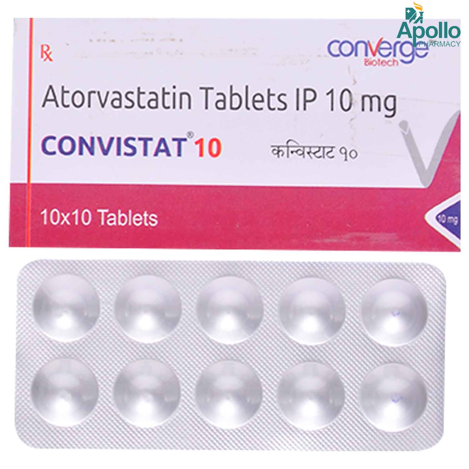 Convistat 10 Tablet 10's, Pack of 10 TabletS Convistat 10 Tablet 10's, Pack of 10 TabletS