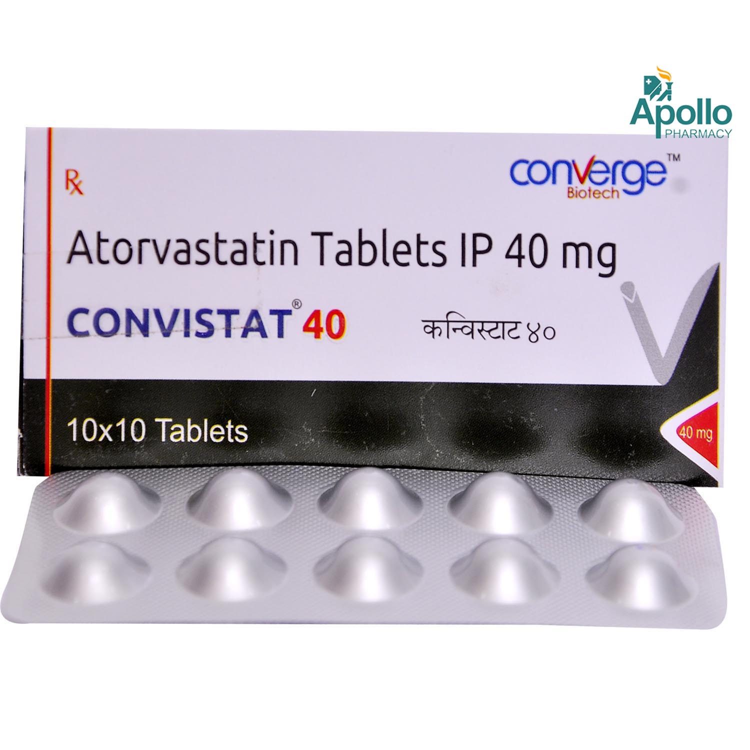 Convistat 40 Tablet 10's, Pack of 10 TABLETS Convistat 40 Tablet 10's, Pack of 10 TABLETS
