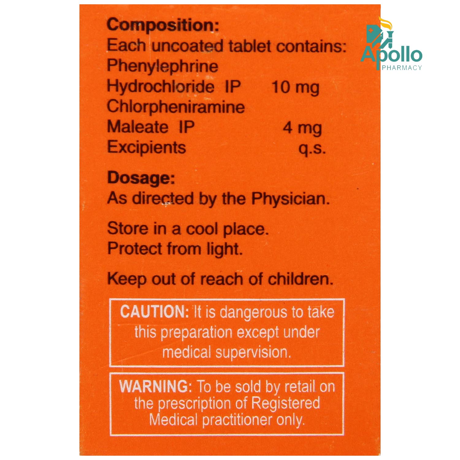 Coriminic Tablet 10's, Pack of 10 TabletS Coriminic Tablet 10's, Pack of 10 TabletS