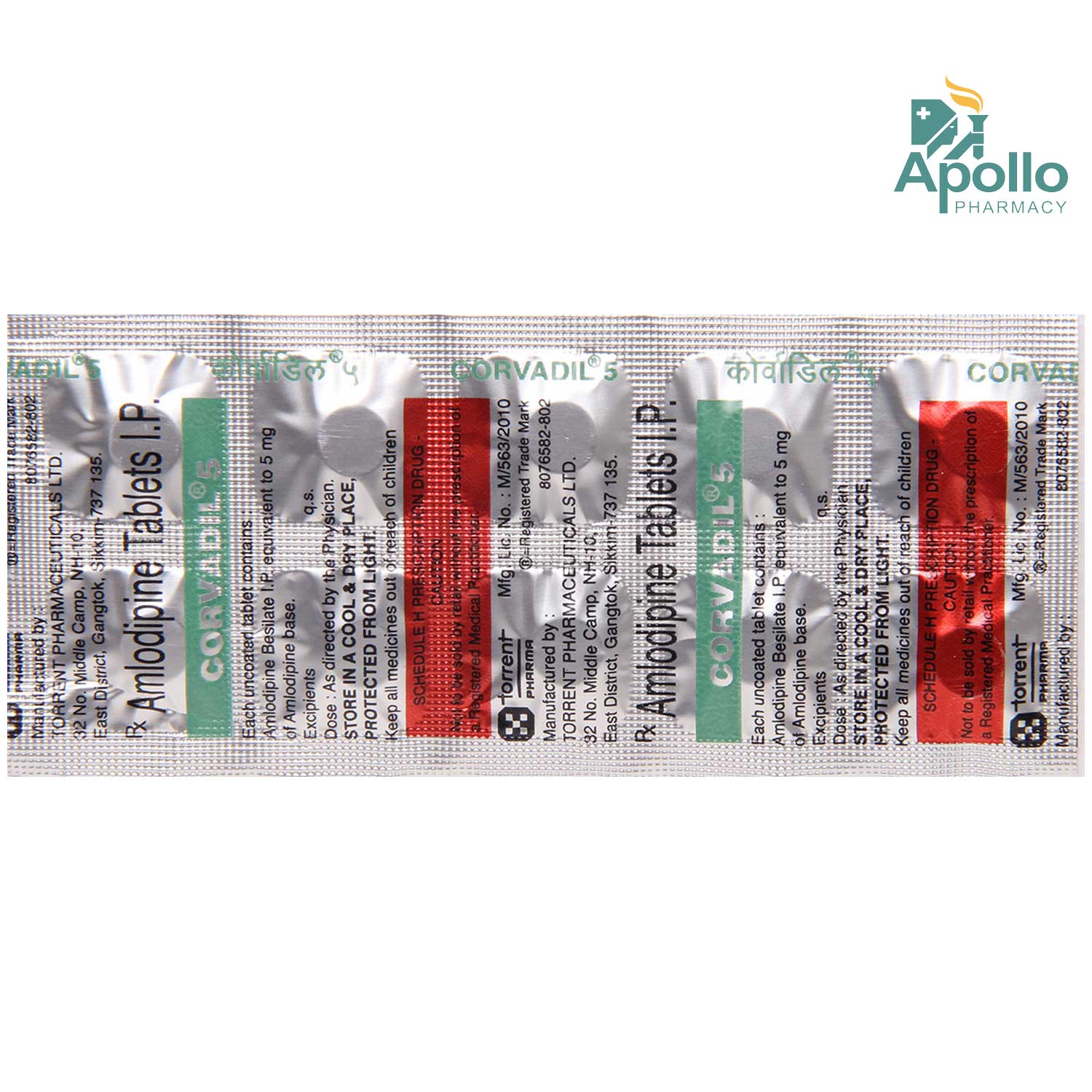 Corvadil 5 Tablet 10's, Pack of 10 TABLETS Corvadil 5 Tablet 10's, Pack of 10 TABLETS