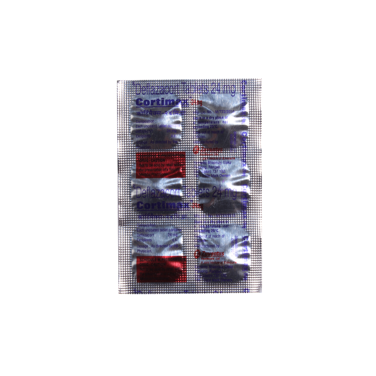 Cortimax 24 mg Tablet 6's, Pack of 6 TabletS Cortimax 24 mg Tablet 6's, Pack of 6 TabletS