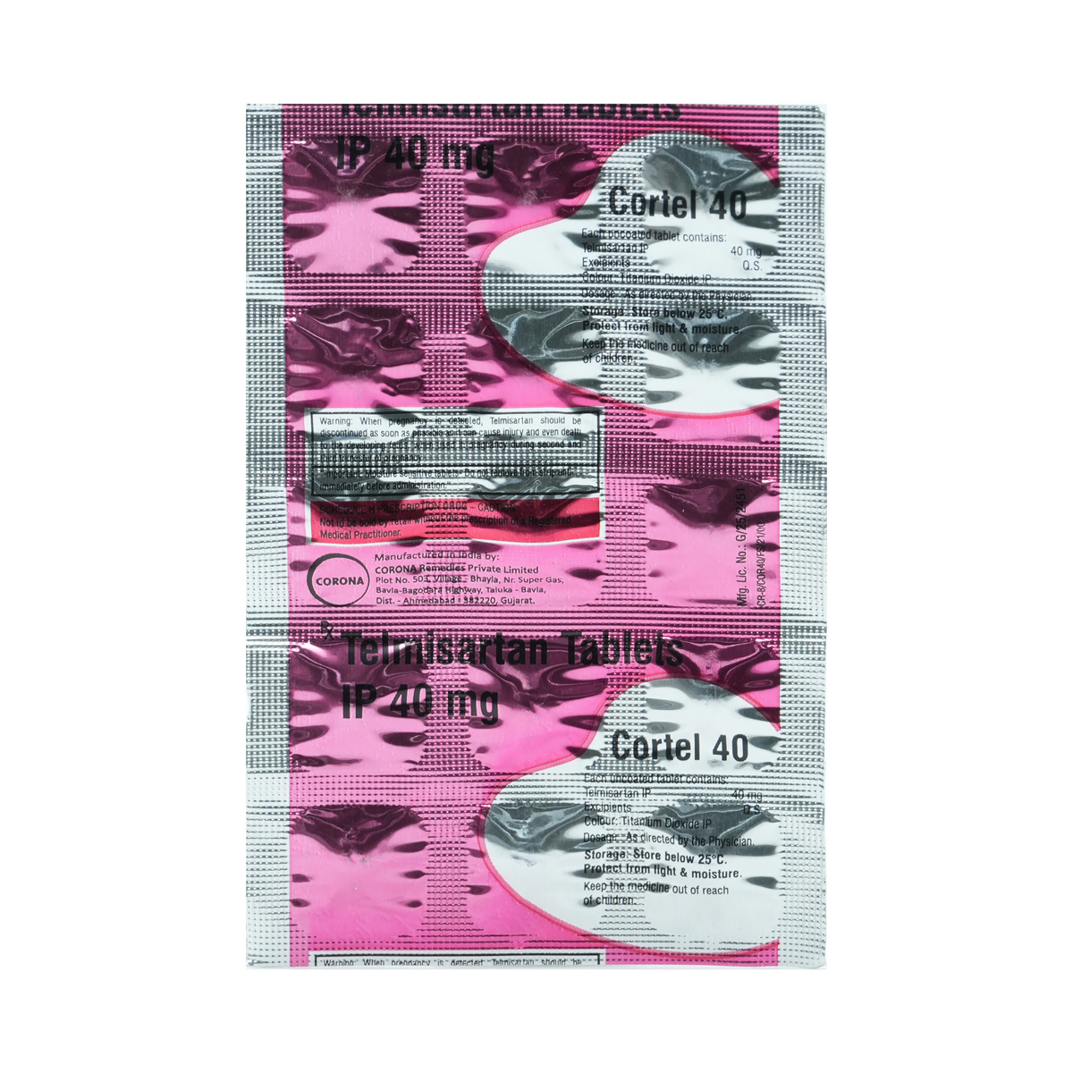 Cortel 40 mg Tablet 10's, Pack of 10 TABLETS Cortel 40 mg Tablet 10's, Pack of 10 TABLETS