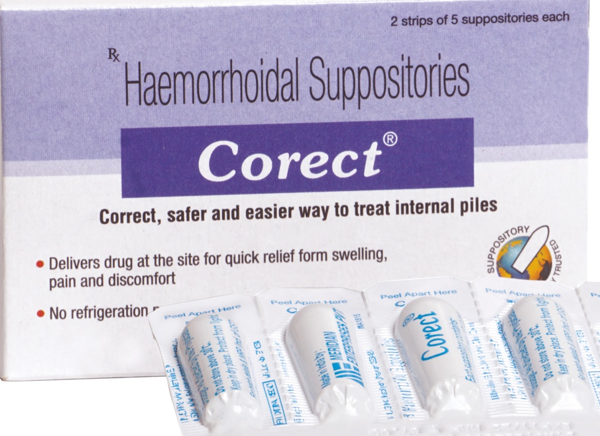 Buy Corect Suppositories 5's Online