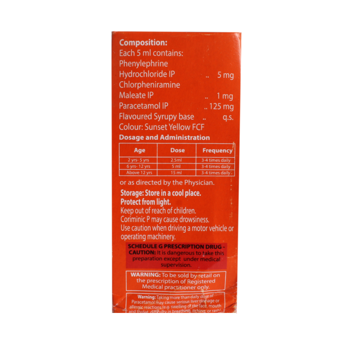 Coriminic P Syrup 60 ml, Pack of 1 Syrup Coriminic P Syrup 60 ml, Pack of 1 Syrup