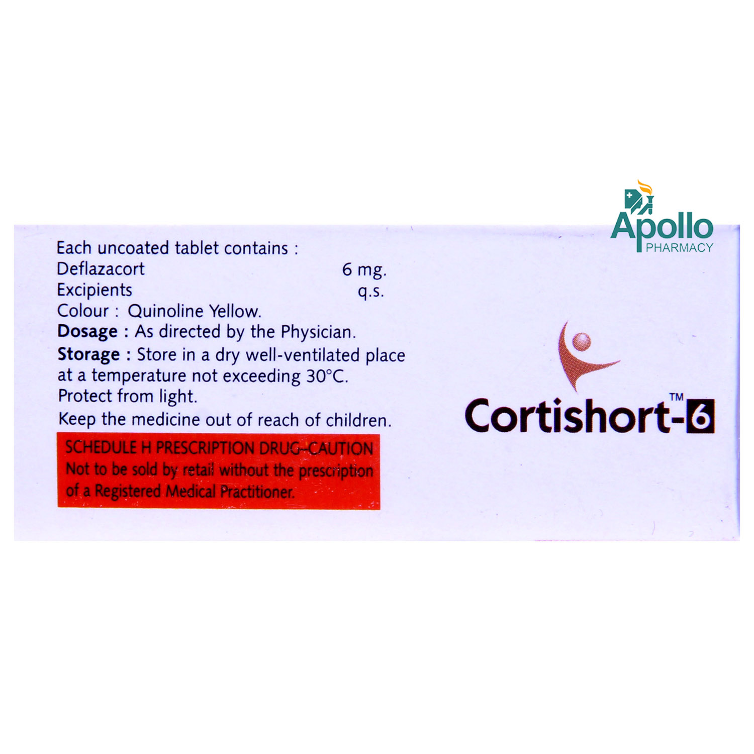 Cortishort-6 Tablet 10's, Pack of 10 TABLETS Cortishort-6 Tablet 10's, Pack of 10 TABLETS