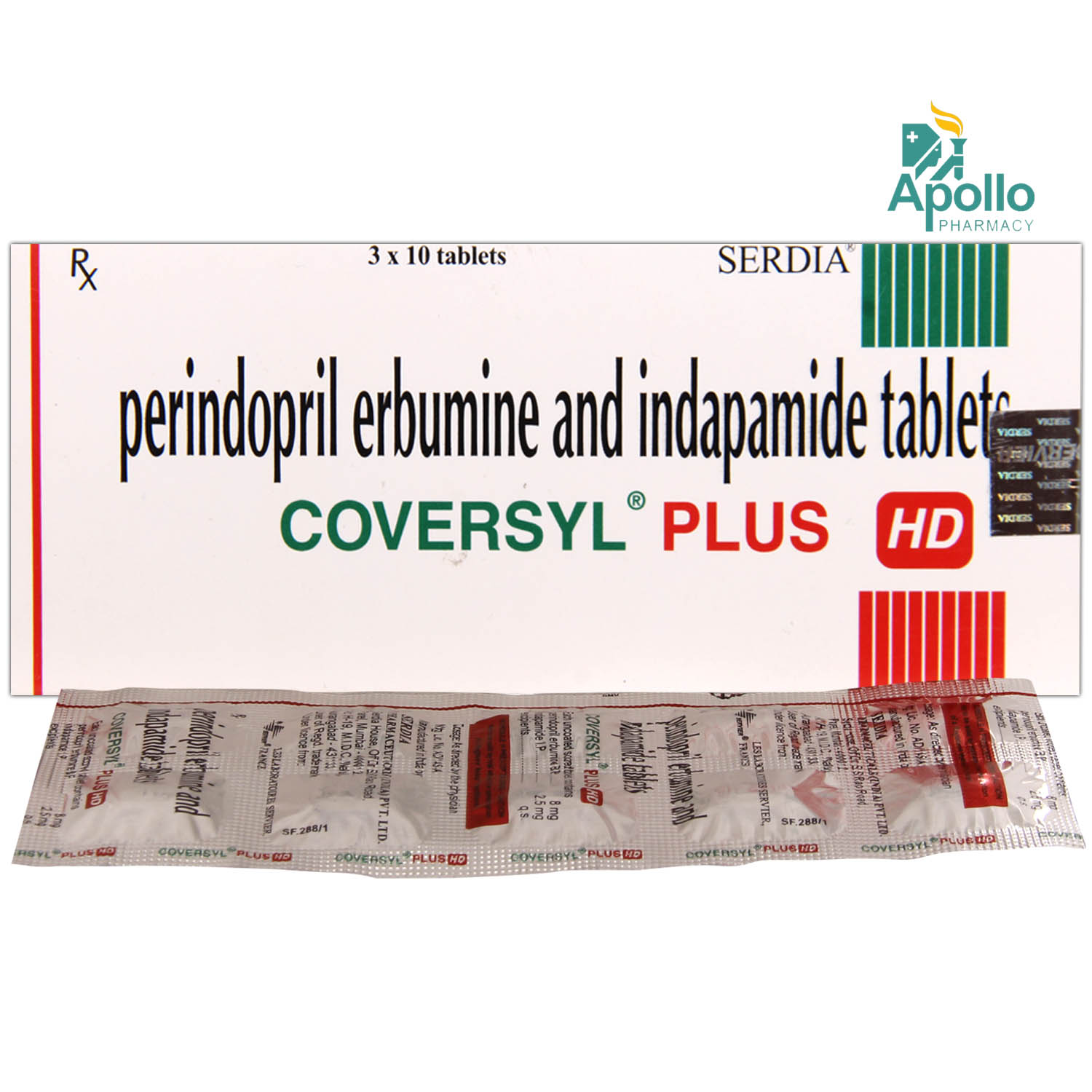 Coversyl Plus HD Tablet 10's, Pack of 10 TABLETS Coversyl Plus HD Tablet 10's, Pack of 10 TABLETS