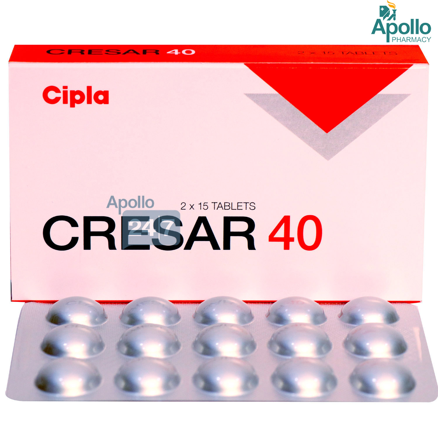 Cresar 40 Tablet 15's, Pack of 15 TABLETS Cresar 40 Tablet 15's, Pack of 15 TABLETS